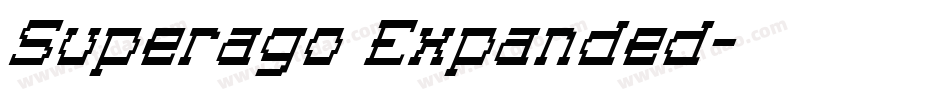 Superago Expanded字体转换